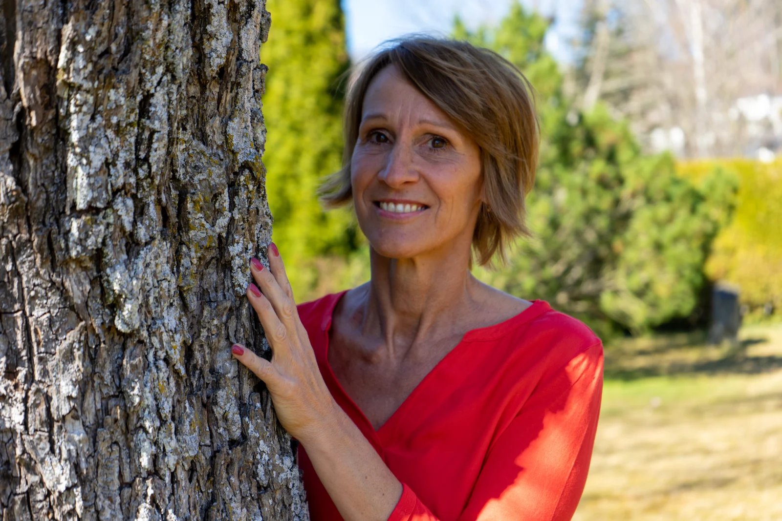 Gudrun Barth in der Natur